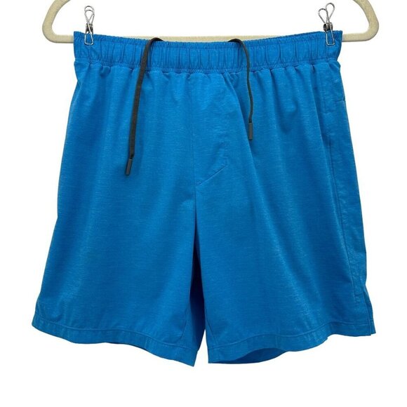Rhone Heather Blue Lined Activewear Running Shorts Mens Small - Picture 1 of 5